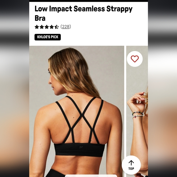 Sold Out Online...Fabletics Impact Seamless Strappy Bra NWT - Picture 2 of 4